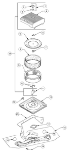 Air Intake And Filtration Diagram and Parts List for GT2186-44 13A298L710-13A298L712 Cub Cadet Lawn Tractor